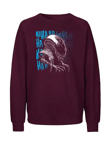 In space no one can hear you laugh - mashup, funny, pop culture, horror, halloween, Alien, movie, scifi - Fairtrade Sweatshirt