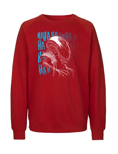 In space no one can hear you laugh - mashup, funny, pop culture, horror, halloween, Alien, movie, scifi - Fairtrade Sweatshirt