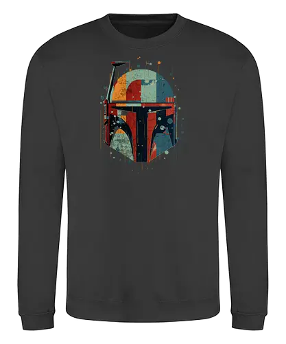 Bounty Hunter helmet - vintage, retro, scifi, movie, bounty hunter - Sweatshirt