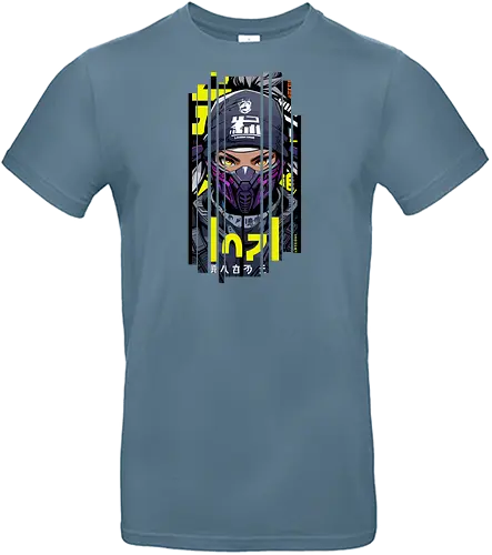 Cyberpunk-Ninja-Mädchen - Anime, Manga, Ninja, Japan, Japanisch, Geek, Cyberpunk, Kanji - Standard T-Shirt