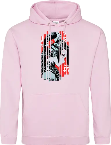 Frau Cyborg japanisches Rot
