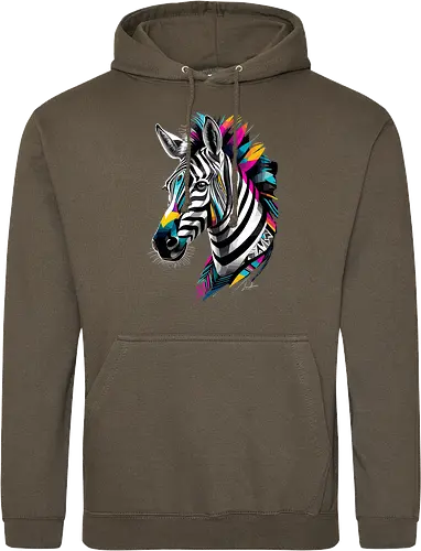 Mehrfarbiges geometrisches Zebra