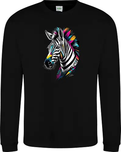 Mehrfarbiges geometrisches Zebra