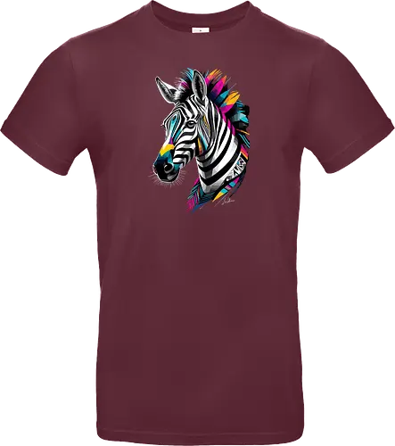 Mehrfarbiges geometrisches Zebra