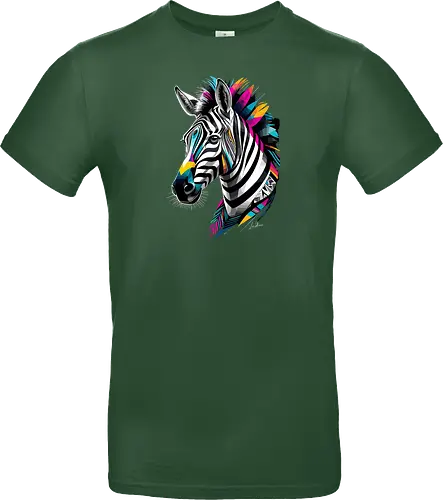 Mehrfarbiges geometrisches Zebra