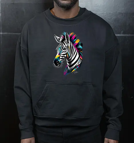 Mehrfarbiges geometrisches Zebra