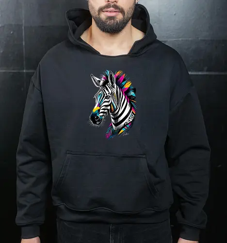 Mehrfarbiges geometrisches Zebra