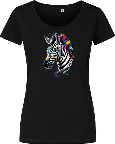 Mehrfarbiges geometrisches Zebra