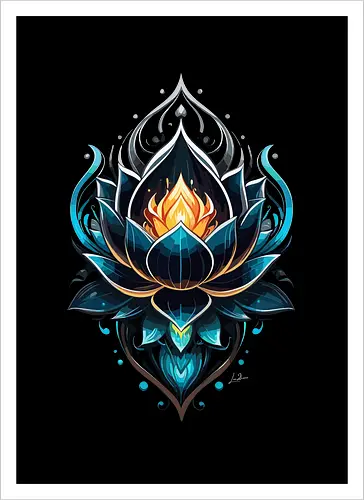Feenhafter blauer Lotus