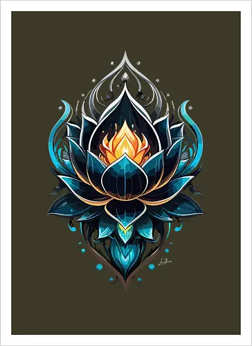 Feenhafter blauer Lotus