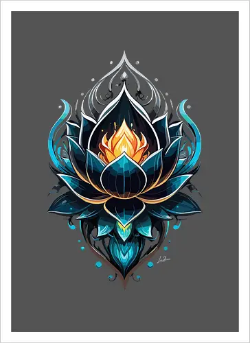 Feenhafter blauer Lotus