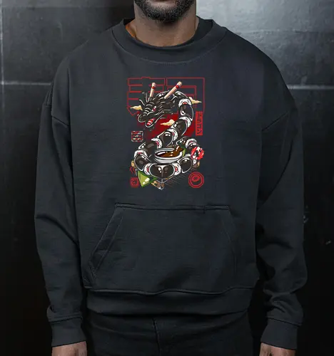 Toller japanischer Sushi-Drache