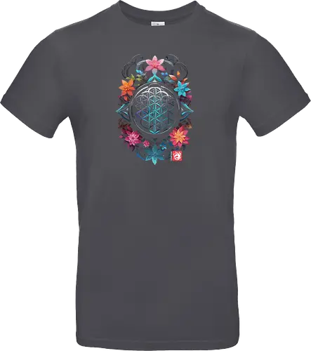 Geometrische Mandala-Blumen