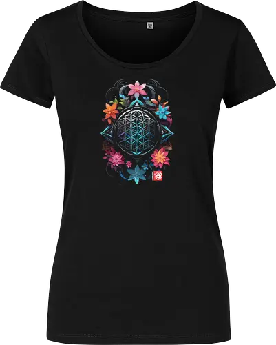 Geometrische Mandala-Blumen