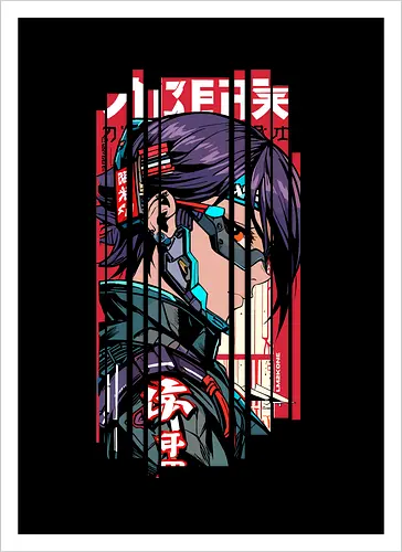 Futuristisches Cyberpunk-Mädchen