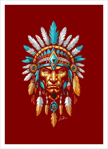 Colorful American Native