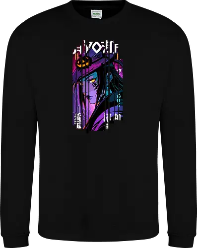 Lila Halloween Hexe