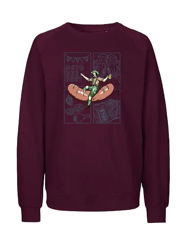 Octoberfest  - octoberfest, drink, beer, festival, lederhosen, pretzel, party, sausage, accordion - Fairtrade Sweatshirt