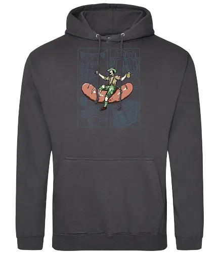 Octoberfest  - octoberfest, drink, beer, festival, lederhosen, pretzel, party, sausage, accordion - Standard Hoodie