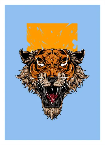 Angry Japanese Tiger Tattoo Tora