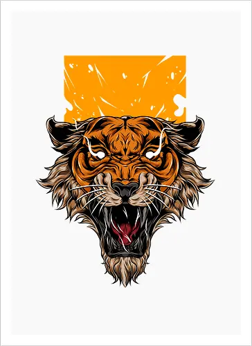 Angry Japanese Tiger Tattoo Tora