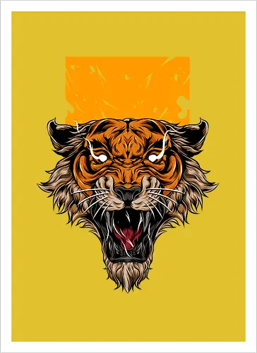 Angry Japanese Tiger Tattoo Tora