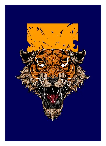 Angry Japanese Tiger Tattoo Tora