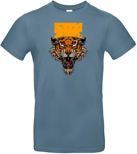 Angry Japanese Tiger Tattoo Tora - aesthetic, aggressive, angry, animal, anime, beast, big cat, gift, japan, japanese, japanese art, style, tattoo, kawaii, majestic, monster, mythology, power, samurai, scary, spiritual, tiger, tiger face, tiger warrior, tigers, tora, traditional, warrior, wild cat, Illustronii - Standard T-Shirt