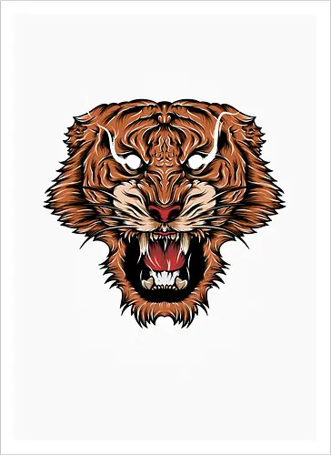 Angry Japanese Tiger Tora