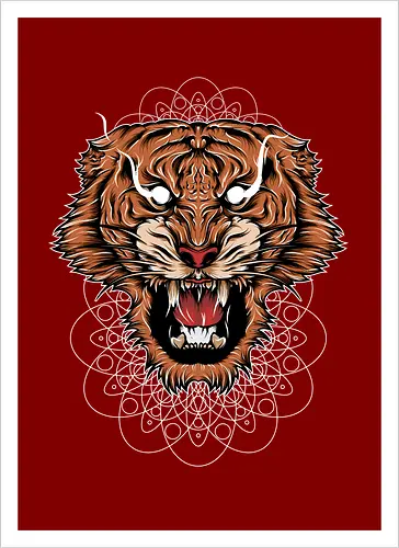 Angry Japanese Tiger Tora