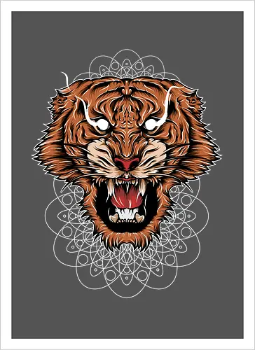 Angry Japanese Tiger Tora