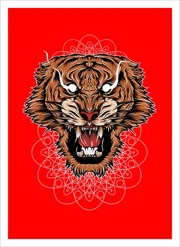 Angry Japanese Tiger Tora