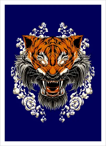 Angry Tiger Tora Tattoo
