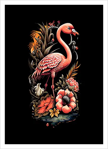 American Pink Flamingo Summer Vibes