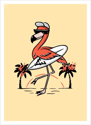 Pink Flamingo Summer Vibes