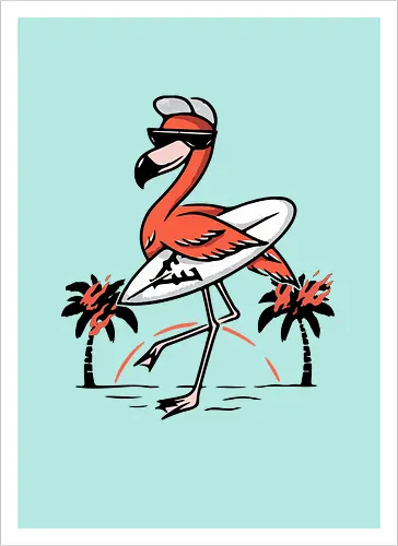 Pink Flamingo Summer Vibes
