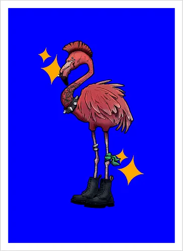 American Pink Punk Flamingo