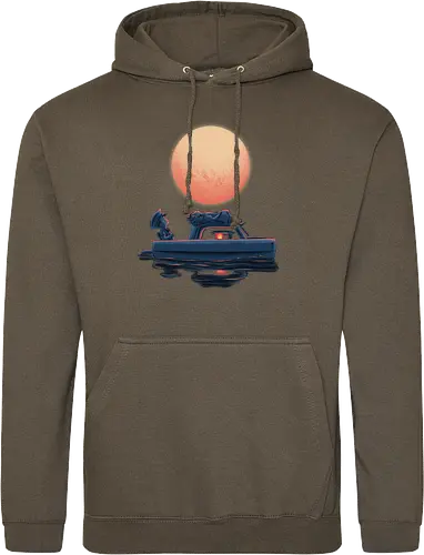 Boat Under The Moon