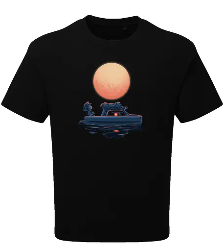 Boat Under The Moon