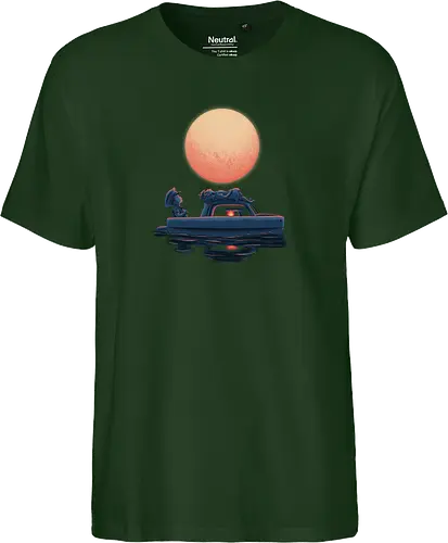 Boat Under The Moon