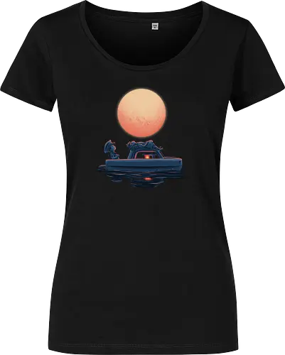 Boat Under The Moon