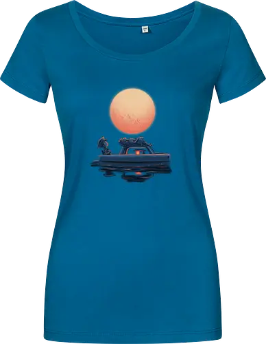 Boat Under The Moon