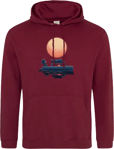 Boat Under The Moon