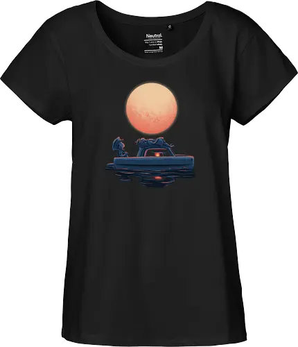Boat Under The Moon