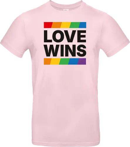 LOVE WINS - schwarz - Standard T-Shirt