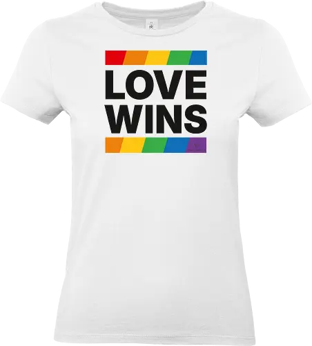 LOVE WINS - schwarz - Standard T-Shirt (Women)