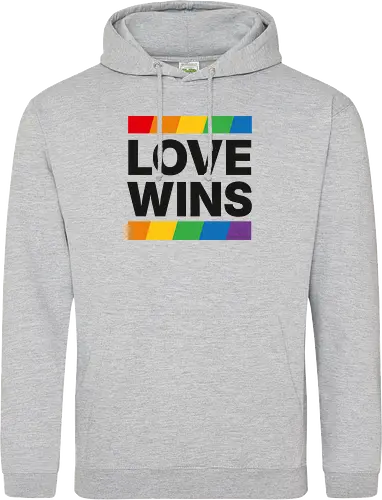 LOVE WINS - schwarz - Standard Hoodie