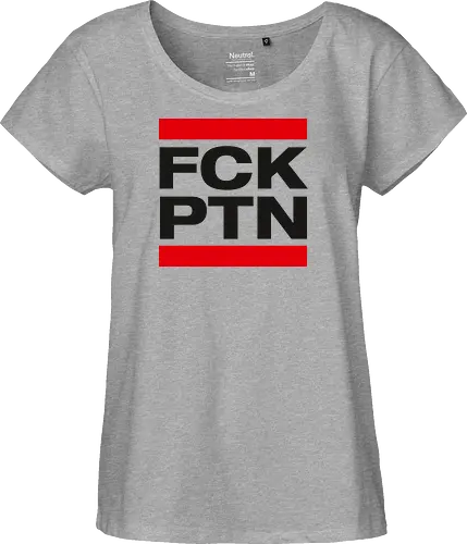 FCK PTN - schwarz - Fairtrade Girl Shirt