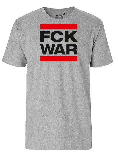 FCK WAR - schwarz - Fairtrade T-Shirt