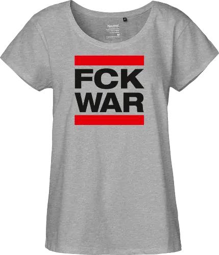 FCK WAR - schwarz - Fairtrade Girl Shirt